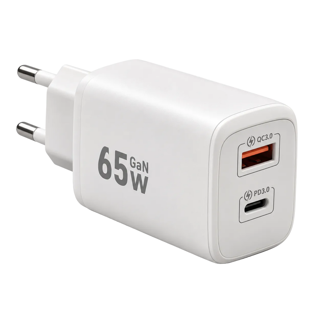 65W GaN-laddare med USB-C och USB-A från KABELIX