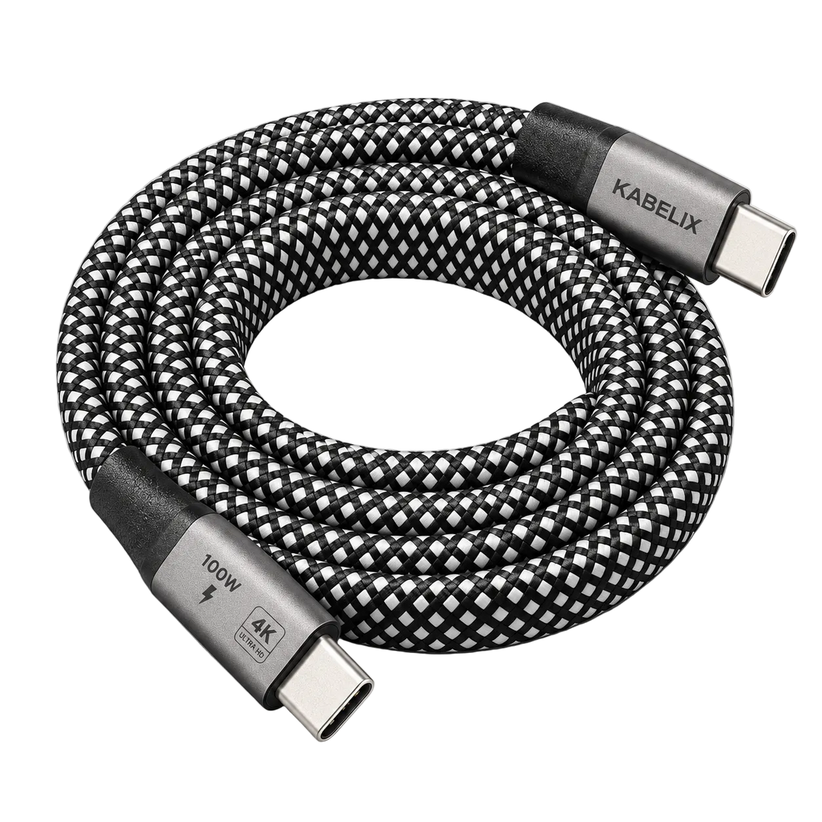 KABELIX® Magnetisk USB-C-kabel 100W – 1 m, USB 3.2