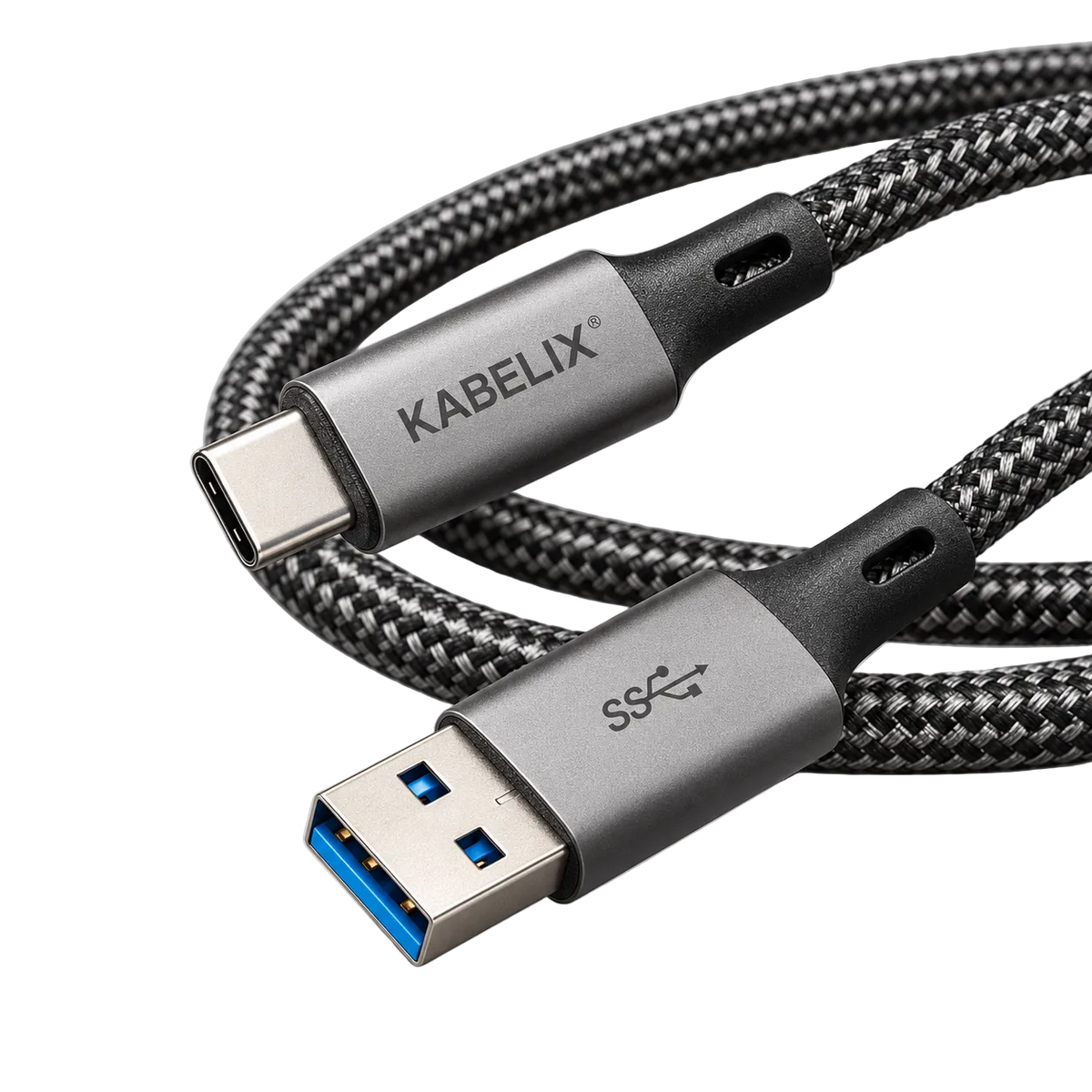 KABELIX® USB-A till USB-C-kabel – 2 m, USB 3.0
