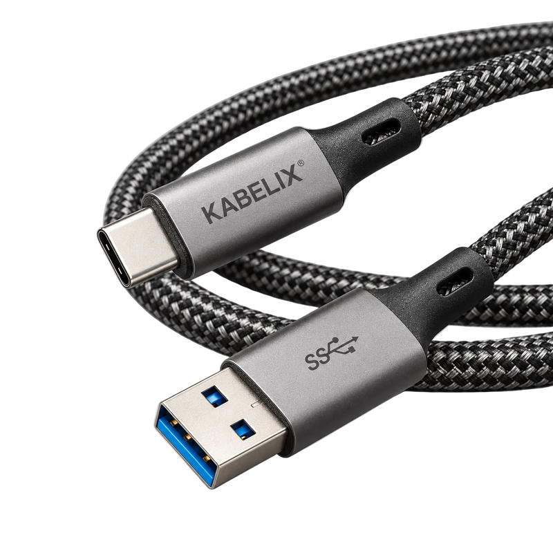KABELIX® USB-A till USB-C-kabel – 2 m, USB 3.0