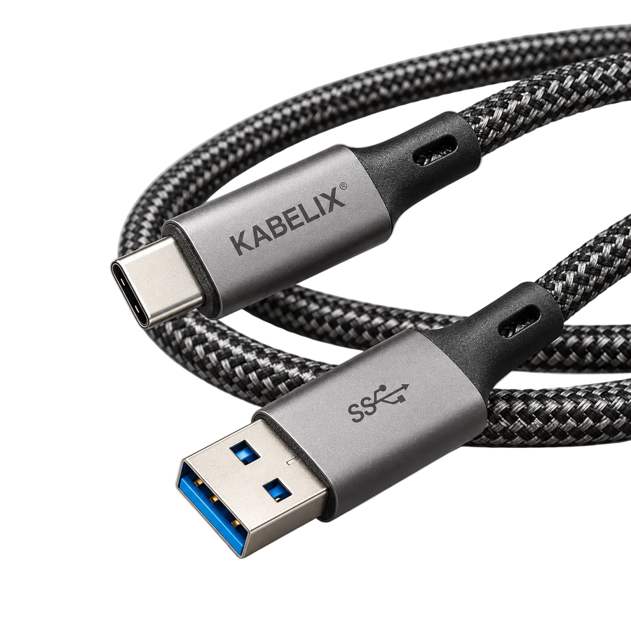 KABELIX® USB-A till USB-C-kabel – USB 3.0, 15 W, 2 m